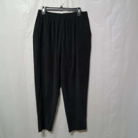 JENNY Buchanan Petite Pull on Pants Black Elastic Waist Pockets Lightweight 16WP - Picture 1 of 6